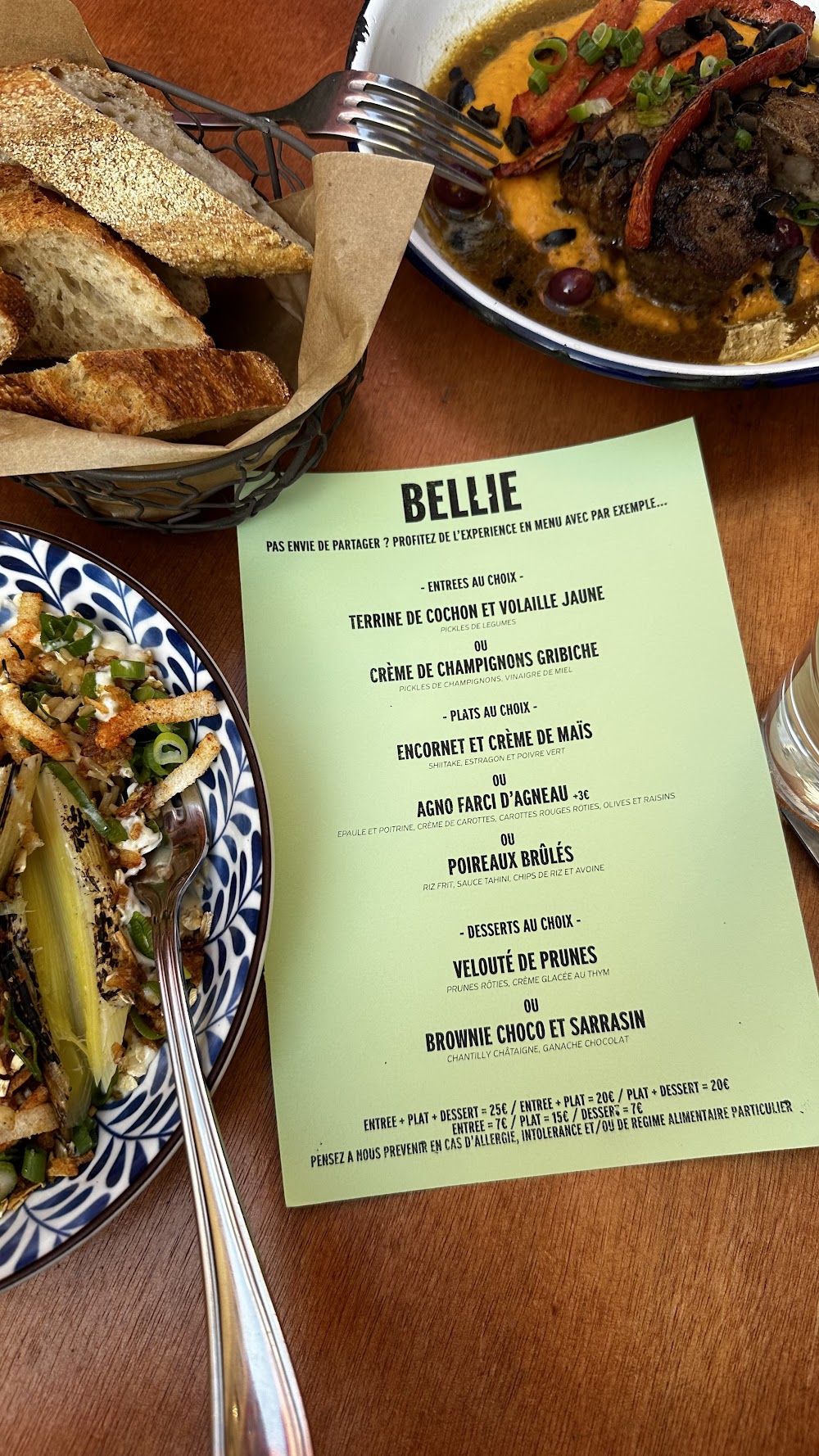 Bellie Menu (Updated 2026)