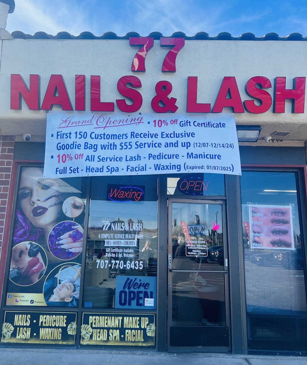 77 Nails & Lash - Reviews, Photos & Phone Number - Updated January 2026 - Nail  Salons in Fairfield, Solano County (CA) - Wheree
